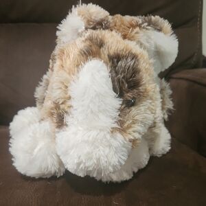 White and Brown Fluffy Stuffed Animal Toy